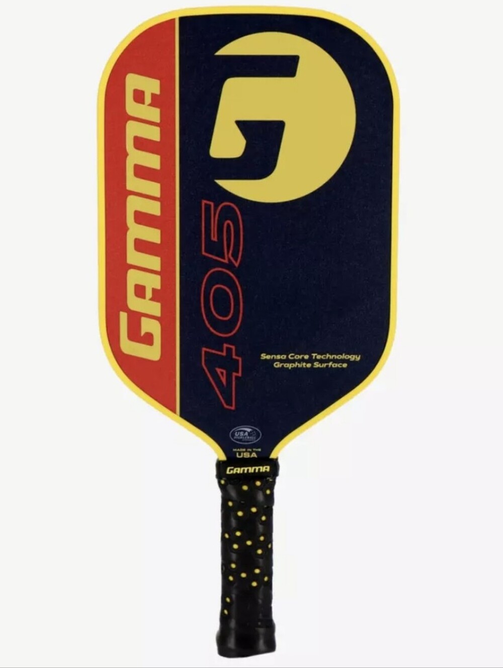 Gamma 405 Yellow & Black Pickleball Paddle, NWOT